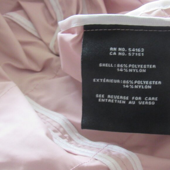 Cole Haan Signature Ladies Pink Rain Jacket, Hood, Zipper and Snap, Pockets J116 - Picture 11 of 11